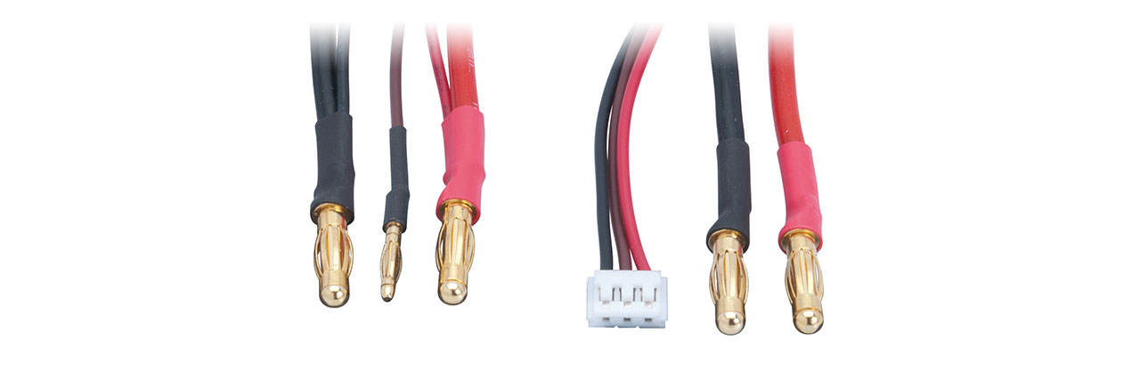 2 x 2 S Lipo rigide Incl Adaptateur Balancing 50 cm long LRP 65822 Duo Câble de charge 